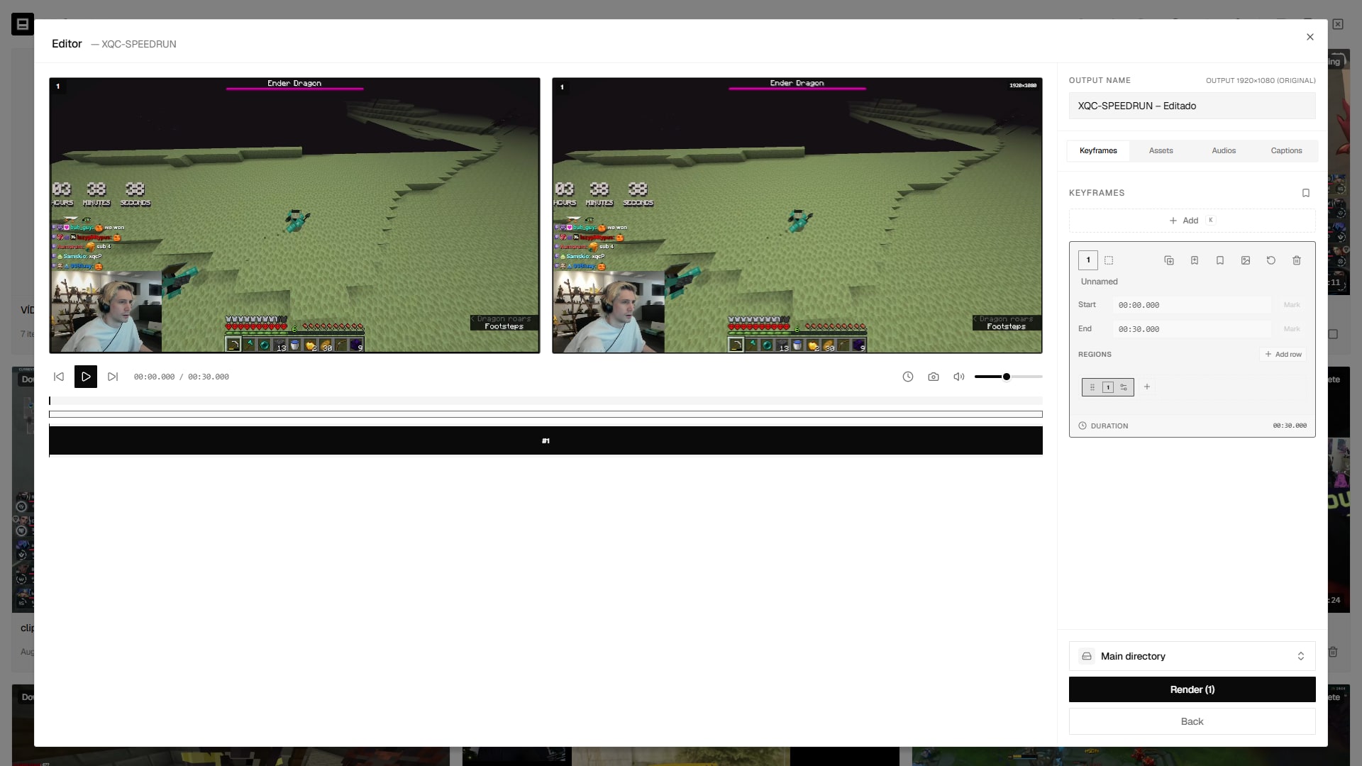 Editor with output in the original 1920x1080 format